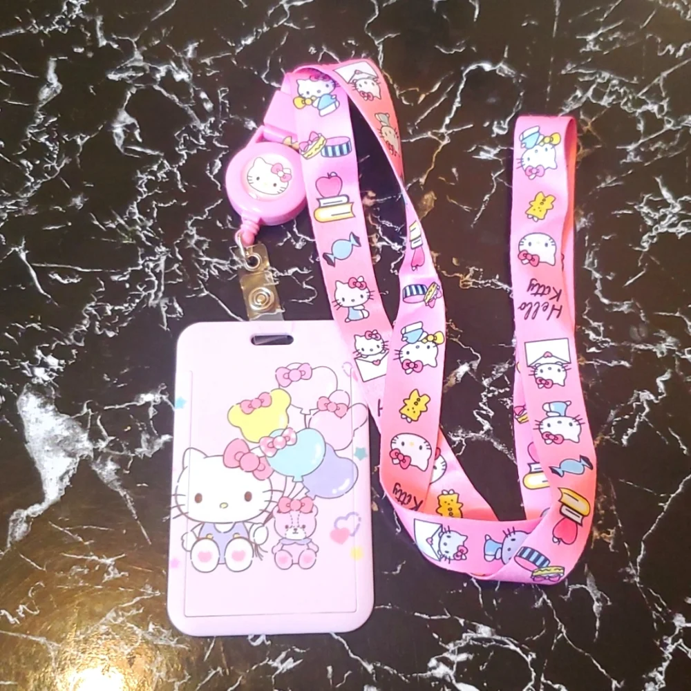 Hello Kitty & Tiny Chum ID/Credit Card Holder With Lanyard